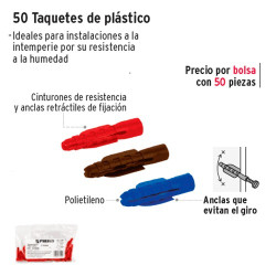 Taquetes de Plastico FIERO
