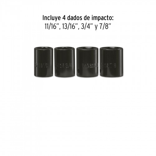 Llave de impacto 1/2 900 W, industrial, Truper, Destornilladores y Llave De  Impacto, 11682