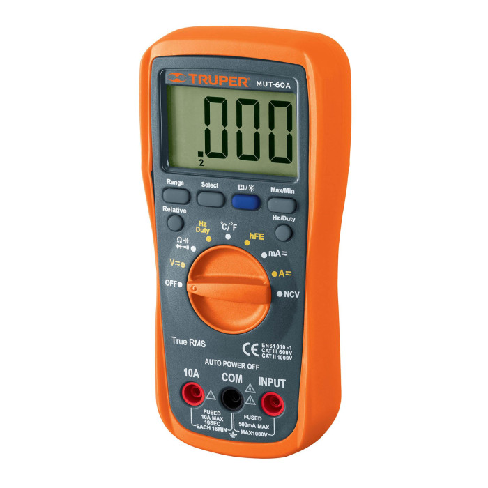 Multimetro Profesional Con RMS Verdadero y Auto Rango Deluxe TRUPER