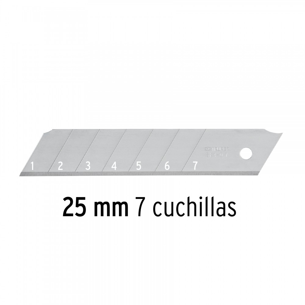 Estuche Con 10 Cuchillas SK4 De 25 mm Para Cutter TRUPER