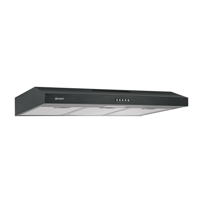 Campana Extractora 80 cm Empotrable Negra FOSET