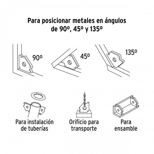 Escuadra Magnética PRETUL