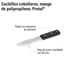 Cuchillos de chef, mango de polipropileno, Pretul, Cuchillos