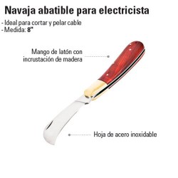Cuchillo Para Electricista 6' Truper