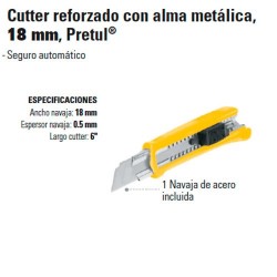 CUTTER PROFESIONAL ALMA METALICA MANGO ERGONOMICO 7 MAPLE T — TOMACO