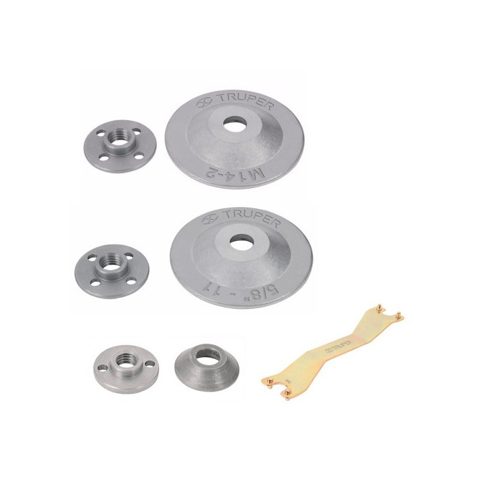 Adaptador Para Disco Abrasivo y Llave TRUPER Adaptador Para Disco Abrasivo y Llave TRUPER