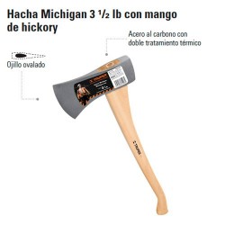 Mango hickory 14 para hacha cazadora 1-1/4 lb, Truper, Mangos De