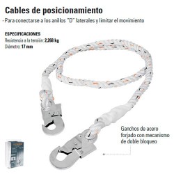 Cable de posicionamiento cuerda de poliéster de 1.5 m, Elementos De  Posicionamiento, 14435