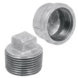 Tapon Hembra y Macho de Acero Galvanizado FOSET