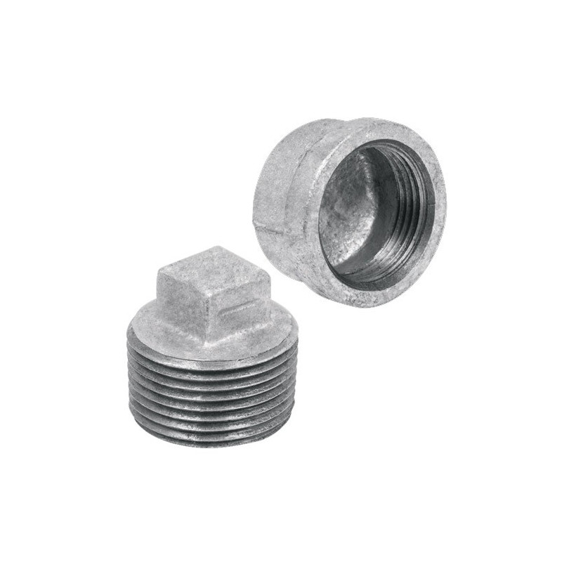 Tapon Hembra y Macho de Acero Galvanizado FOSET Tapon Hembra y Macho de Acero Galvanizado FOSET