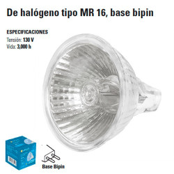 Focos de Halogeno tipo MR 16 Base Bipin