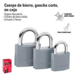 Candado Cuerpo de Hierro Gancho Standard