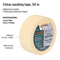 Compra en Linea Cinta Masking Tape Azul 50 m TRUPER en