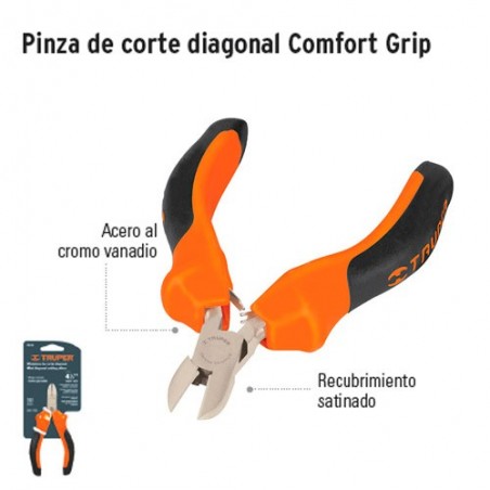 Pinza de Corte Diagonal Comfort Grip TRUPER