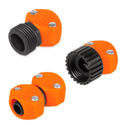 Conectores Plásticos y Reparador de 1/2" TRUPER