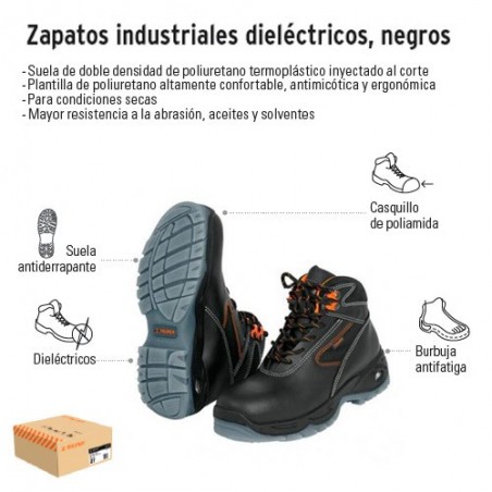 Zapatos Industriales Dieléctricos Negros TRUPER